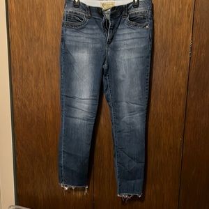 Frayed Ankle Jeans